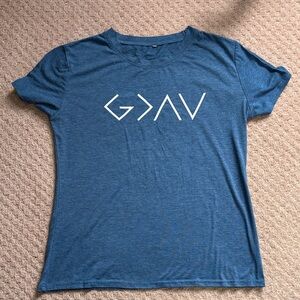 God is greater than the highs and lows tee